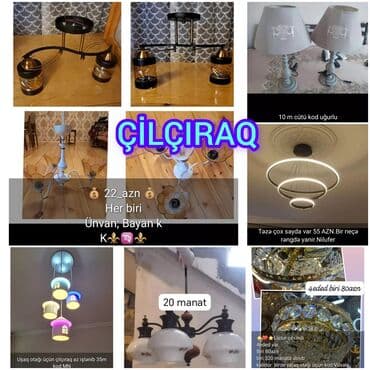 Çılçıraq, 10 və daha çox lampa lalafo.az -da Çılçıraq, 10 və daha çox lampa
