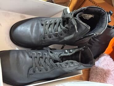 Qara dəri kişi üçün hərbi/taktiki üslubda çəkmələr - Rəng: tam qara - lalafo.az -da Qara dəri kişi üçün hərbi/taktiki üslubda çəkmələr - Rəng: tam qara -