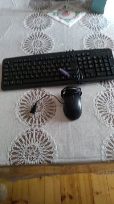 Simli klaviatura və siçan dəsti - Tam ölçülü qara klaviatura: klassik lalafo.az -da Simli klaviatura və siçan dəsti - Tam ölçülü qara klaviatura: klassik