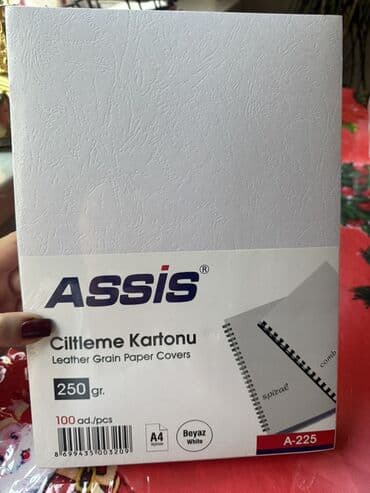 ASSIS Cildləmə Kartonu – Leather Grain Paper Covers - Format: A4 - lalafo.az -da ASSIS Cildləmə Kartonu – Leather Grain Paper Covers - Format: A4 -