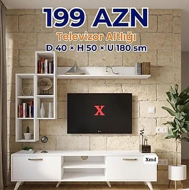 Düz TV altlığı, Polkalı, Laminat lalafo.az -da Düz TV altlığı, Polkalı, Laminat