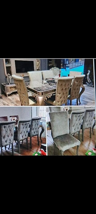 Qonaq otağı üçün, İşlənmiş, Açılan, Kvadrat masa, 6 stul lalafo.az -da Qonaq otağı üçün, İşlənmiş, Açılan, Kvadrat masa, 6 stul