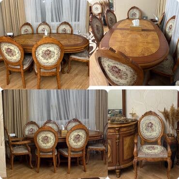 Qonaq otağı üçün, İşlənmiş, Açılan, Oval masa, 6 stul lalafo.az -da Qonaq otağı üçün, İşlənmiş, Açılan, Oval masa, 6 stul