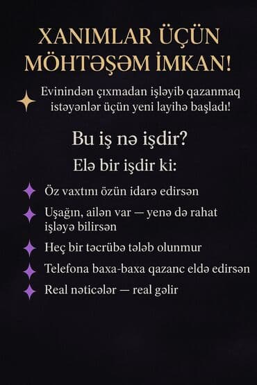 Ofis menecer, katib, Təcrübəsiz, Dəyişən qrafik lalafo.az -da Ofis menecer, katib, Təcrübəsiz, Dəyişən qrafik