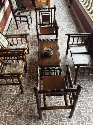 Dördbucaq masa, Açılmayan, Stullar ilə, Taxta lalafo.az -da Dördbucaq masa, Açılmayan, Stullar ilə, Taxta