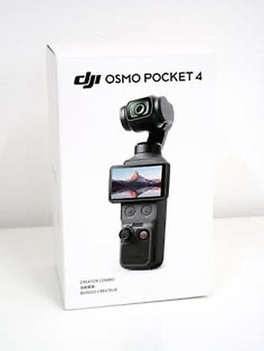 DJI Osmo Pocket 4 – kompakt, əllə tutulan 3-oxlu stabilizatorlu lalafo.az -da DJI Osmo Pocket 4 – kompakt, əllə tutulan 3-oxlu stabilizatorlu