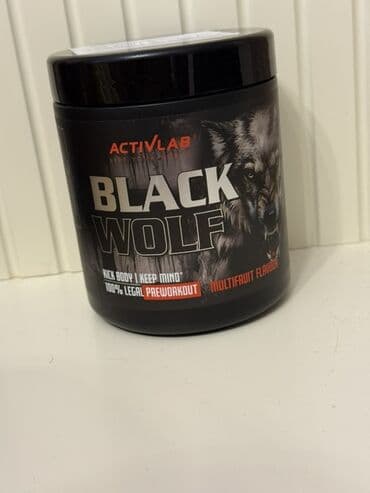 Digər idman qidaları: Activlab Black Wolf – multifruit dadlı, məşq öncəsi (pre-workout) toz lalafo.az -da — 1 Digər idman qidaları: Activlab Black Wolf – multifruit dadlı, məşq öncəsi (pre-workout) toz — 1
