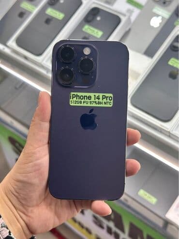 IPhone 14 Pro, 512 GB, Deep Purple, Face ID lalafo.az -da IPhone 14 Pro, 512 GB, Deep Purple, Face ID