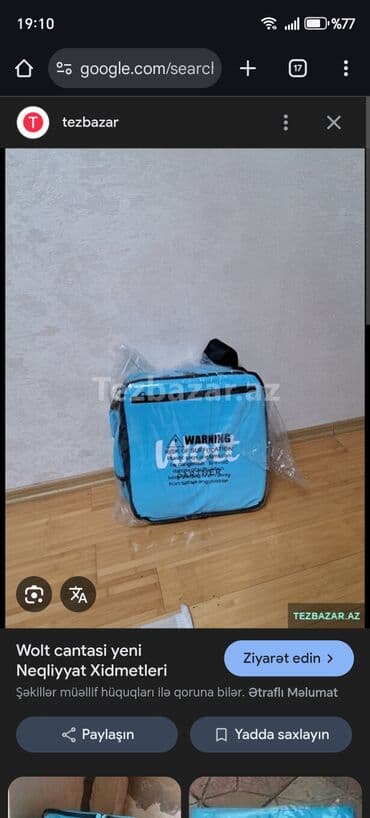 Kuryer çatdırılma çantaları – Wolt və Bolt Food tipli istilik saxlayan lalafo.az -da Kuryer çatdırılma çantaları – Wolt və Bolt Food tipli istilik saxlayan