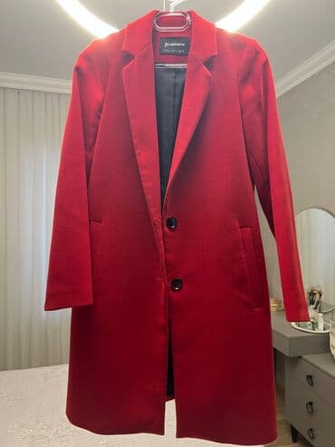Palto, Stradivarius, S, rəng - Qırmızı lalafo.az -da Palto, Stradivarius, S, rəng - Qırmızı