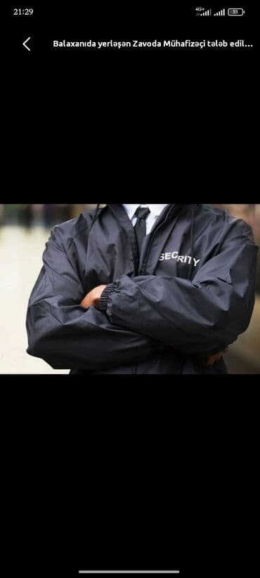 Salam mühafizə işi axdariram Xırdalan ərazisində mayiş 650 yuxarı boy lalafo.az -da Salam mühafizə işi axdariram Xırdalan ərazisində mayiş 650 yuxarı boy