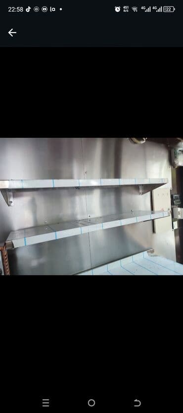 Nerjaveykalar: Paslanmayan metaldan hazırlanmış, divara bərkidilən rəflər. Mətbəx lalafo.az -da — 2 Nerjaveykalar: Paslanmayan metaldan hazırlanmış, divara bərkidilən rəflər. Mətbəx — 2