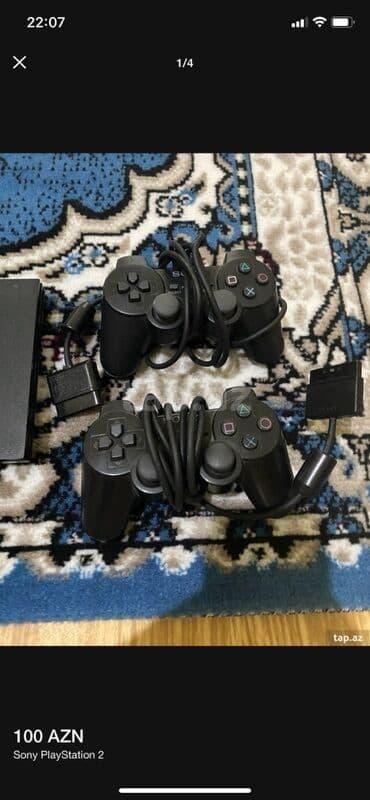 Sony PlayStation 2 Slim komplekti - Konsol: PS2 Slim (qara rəng) - lalafo.az -da Sony PlayStation 2 Slim komplekti - Konsol: PS2 Slim (qara rəng) -