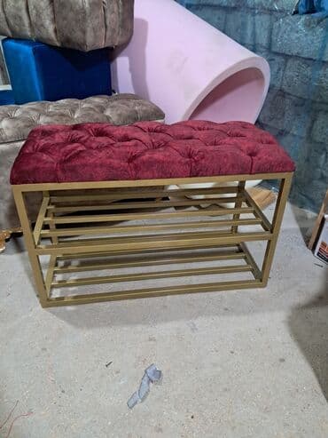 Пуфик-кресло, Велюровая ткань, цвет - Красный, Нет кредита, Нет доставки at lalafo.az Пуфик-кресло, Велюровая ткань, цвет - Красный, Нет кредита, Нет доставки