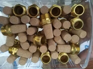 Pirinç gövdəli, sinterlənmiş bürünc filtrli səsboğucu/vent (pnevmatik lalafo.az -da Pirinç gövdəli, sinterlənmiş bürünc filtrli səsboğucu/vent (pnevmatik