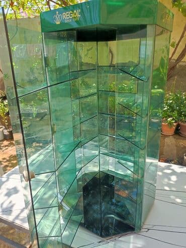 ПО для бизнеса: Şəffaf yaşıl rəngli, altıbucaqlı formada şüşə vitrin. Vitrinin yuxarı at lalafo.az — 3 ПО для бизнеса: Şəffaf yaşıl rəngli, altıbucaqlı formada şüşə vitrin. Vitrinin yuxarı — 3