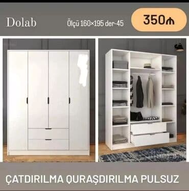 Yeni, Açılan, 4 qapılı Düz dolab, Dolab-asılqan, Rusiya lalafo.az -da Yeni, Açılan, 4 qapılı Düz dolab, Dolab-asılqan, Rusiya