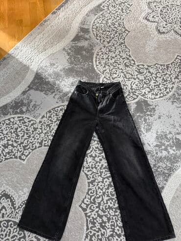 ZARA qara geniş kəsimli cins salvar - Model: wide-leg / palazzo lalafo.az -da ZARA qara geniş kəsimli cins salvar - Model: wide-leg / palazzo