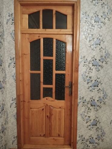 Taxta interyer qapısı - Material: təbii ağac (şam tipli), laklı səth lalafo.az -da Taxta interyer qapısı - Material: təbii ağac (şam tipli), laklı səth