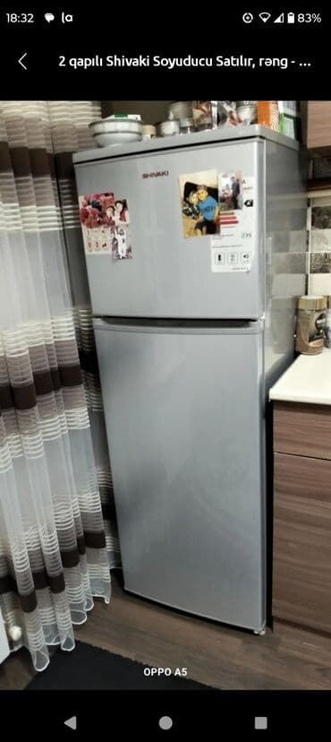 2 qapılı Shivaki Soyuducu Satılır, rəng - Gümüşü lalafo.az -da 2 qapılı Shivaki Soyuducu Satılır, rəng - Gümüşü