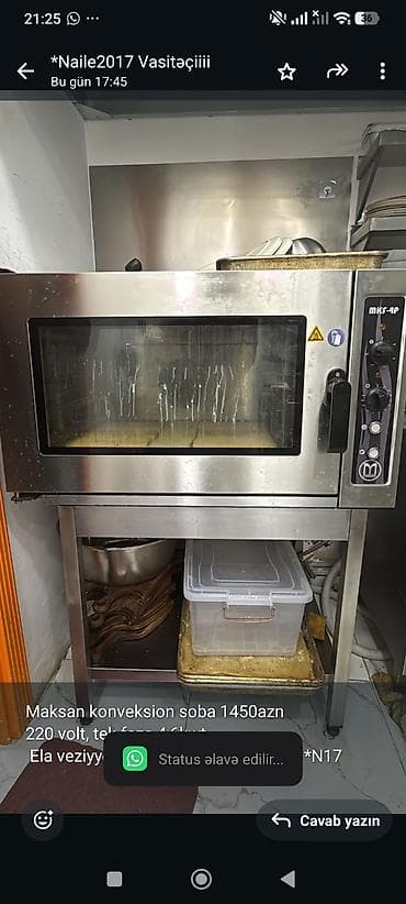 Maksan konveksion soba 1450azn 220 volt, tek faza 4,6kwt. Ela lalafo.az -da Maksan konveksion soba 1450azn 220 volt, tek faza 4,6kwt. Ela