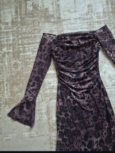 Leopar naxışlı uzun ziyafət/axşam geyimi lalafo.az -da Leopar naxışlı uzun ziyafət/axşam geyimi