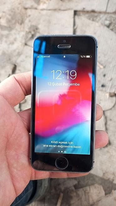 IPhone 5s, Space Gray, Barmaq izi lalafo.az -da IPhone 5s, Space Gray, Barmaq izi
