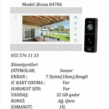 Kamera Damafon Siqnalizasiya Domofon Satışı və Quraşdırılması Domofon lalafo.az -da Kamera Damafon Siqnalizasiya Domofon Satışı və Quraşdırılması Domofon