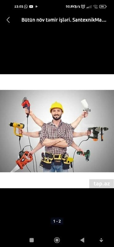 Usta işi axtarıram z. o Adim Elvin lalafo.az -da Usta işi axtarıram z. o Adim Elvin