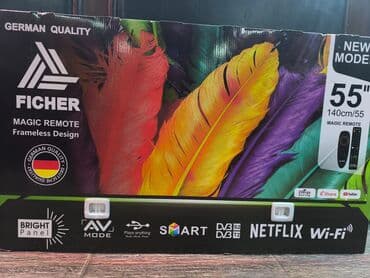 55 dium Ficher 8 K UHD Smart Teze (upakovka) 140 sm boyuk genis lalafo.az -da 55 dium Ficher 8 K UHD Smart Teze (upakovka) 140 sm boyuk genis