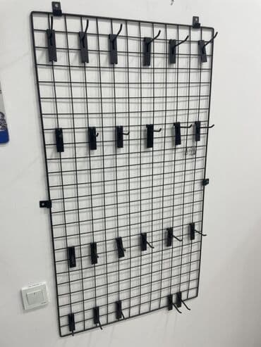 Metal tel panelli asqı - Ölçülər: 65sm*120sm - Kancalar: 10sm - lalafo.az -da Metal tel panelli asqı - Ölçülər: 65sm*120sm - Kancalar: 10sm -