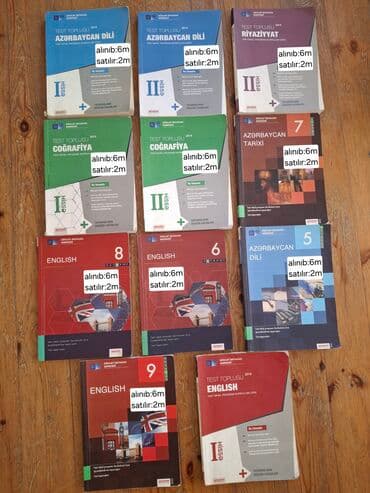 Yarı qiymətdən də az qoyulan dərs materealları. 3 və daha artıq kitab lalafo.az -da Yarı qiymətdən də az qoyulan dərs materealları. 3 və daha artıq kitab