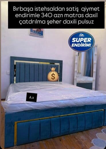 Yeni, İkinəfərlik çarpayı, Matras ilə lalafo.az -da Yeni, İkinəfərlik çarpayı, Matras ilə