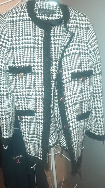 ZARA WOMAN qadın jaketi - Model: Tweed stildə, qara-ağ “houndstooth” lalafo.az -da ZARA WOMAN qadın jaketi - Model: Tweed stildə, qara-ağ “houndstooth”