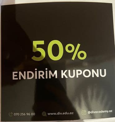 Div Academy 50% Endirim Kuponu lalafo.az -da Div Academy 50% Endirim Kuponu