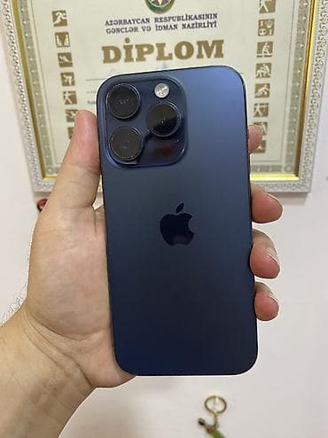 IPhone 15 Pro, 128 GB, Blue Titanium lalafo.az -da IPhone 15 Pro, 128 GB, Blue Titanium