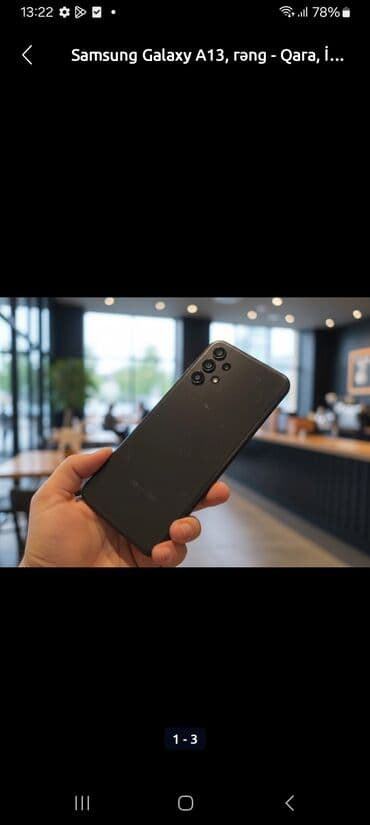 Samsung Galaxy A13, rəng - Qara, Barmaq izi lalafo.az -da Samsung Galaxy A13, rəng - Qara, Barmaq izi
