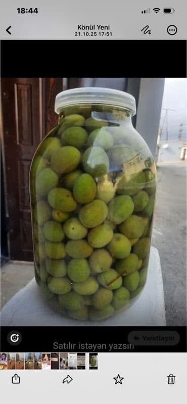 Təbii duzlu yaşıl zeytun – böyük cam bankada - Ev üsulu hazırlanmış lalafo.az -da Təbii duzlu yaşıl zeytun – böyük cam bankada - Ev üsulu hazırlanmış