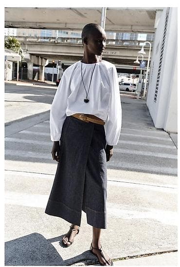 Midi Ətək, Zara, Cins, M, L lalafo.az -da Midi Ətək, Zara, Cins, M, L