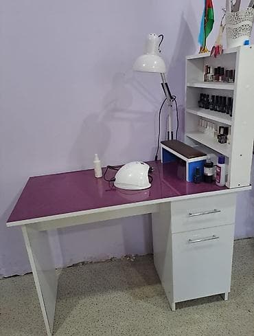 Düz masa, Siyirməli, Polkalı, Parlaq laminat lalafo.az -da Düz masa, Siyirməli, Polkalı, Parlaq laminat