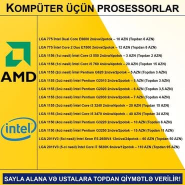 Korpuslar: Prosessor Intel Core i5 PROSESSORLAR, İşlənmiş lalafo.az -da — 3 Korpuslar: Prosessor Intel Core i5 PROSESSORLAR, İşlənmiş — 3