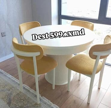 Qonaq otağı üçün, Yeni, Oval masa, 4 stul lalafo.az -da Qonaq otağı üçün, Yeni, Oval masa, 4 stul