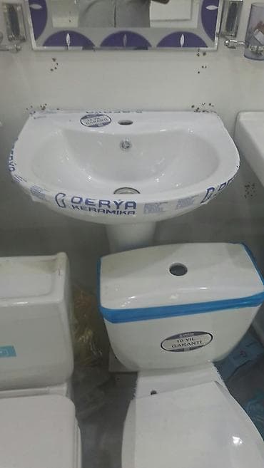 Sanitar quraşdırma dəsti – keramikaya aid lavabo və unitaz Məhsul lalafo.az -da Sanitar quraşdırma dəsti – keramikaya aid lavabo və unitaz Məhsul