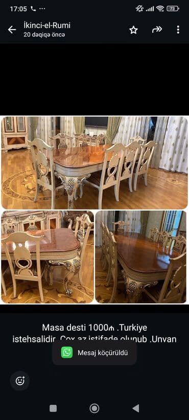 Qonaq otağı üçün, Yeni, 8 stul lalafo.az -da Qonaq otağı üçün, Yeni, 8 stul