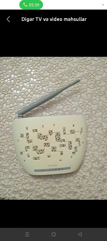 TP-Link simsiz Wi‑Fi marşrutlayıcı Xüsusiyyətlər: - 2.4 GHz lalafo.az -da TP-Link simsiz Wi‑Fi marşrutlayıcı Xüsusiyyətlər: - 2.4 GHz