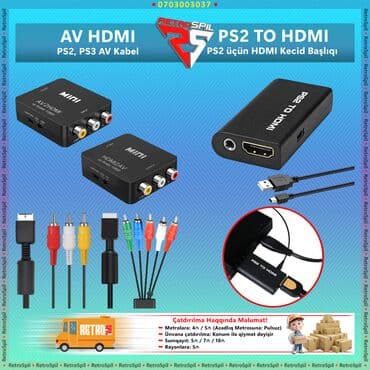 FMCB PS2 Yaddaş Kartı və AV HDMI Adapter • PS2 TO HDMI - 13₼ • AV to lalafo.az -da FMCB PS2 Yaddaş Kartı və AV HDMI Adapter • PS2 TO HDMI - 13₼ • AV to