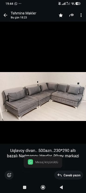 Uqlavoy divan. 500azn. 230*290 altı bazalı Nərimanov Heydər Əliyev lalafo.az -da Uqlavoy divan. 500azn. 230*290 altı bazalı Nərimanov Heydər Əliyev