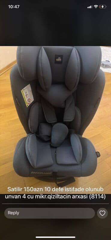 Uşaq avtomobil oturacağı – Calm brendi, “Panoramic” modeli, tünd boz lalafo.az -da Uşaq avtomobil oturacağı – Calm brendi, “Panoramic” modeli, tünd boz