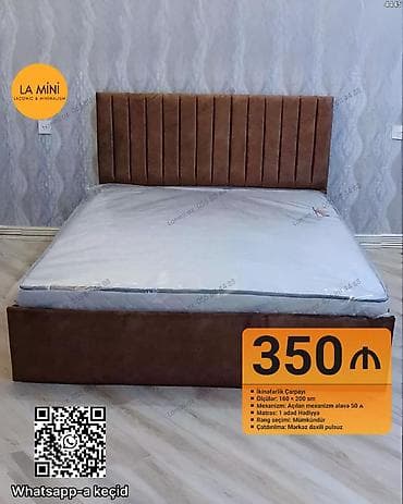 İkinəfərlik çarpayı, Bazalı, Matras ilə, Siyirməsiz lalafo.az -da İkinəfərlik çarpayı, Bazalı, Matras ilə, Siyirməsiz