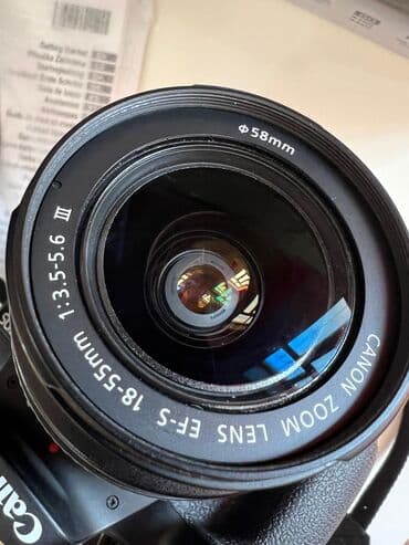 Canon EOS 4000D DSLR fotoaparat + Canon Zoom Lens EF-S 18-55mm lalafo.az -da Canon EOS 4000D DSLR fotoaparat + Canon Zoom Lens EF-S 18-55mm